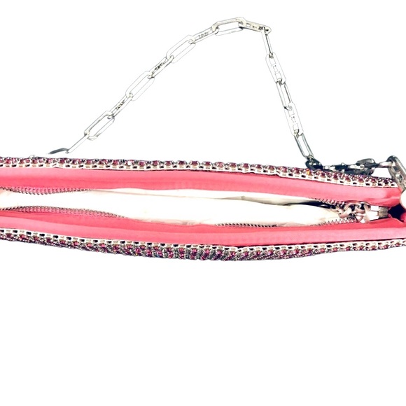 ESCADA coral pink handbag with crystals. NWOT - Picture 5 of 14